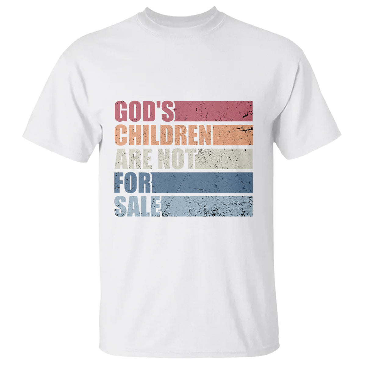 End Human Trafficking T Shirt God's Children Are Not For Sale Vintage Retro - Wonder Print Shop