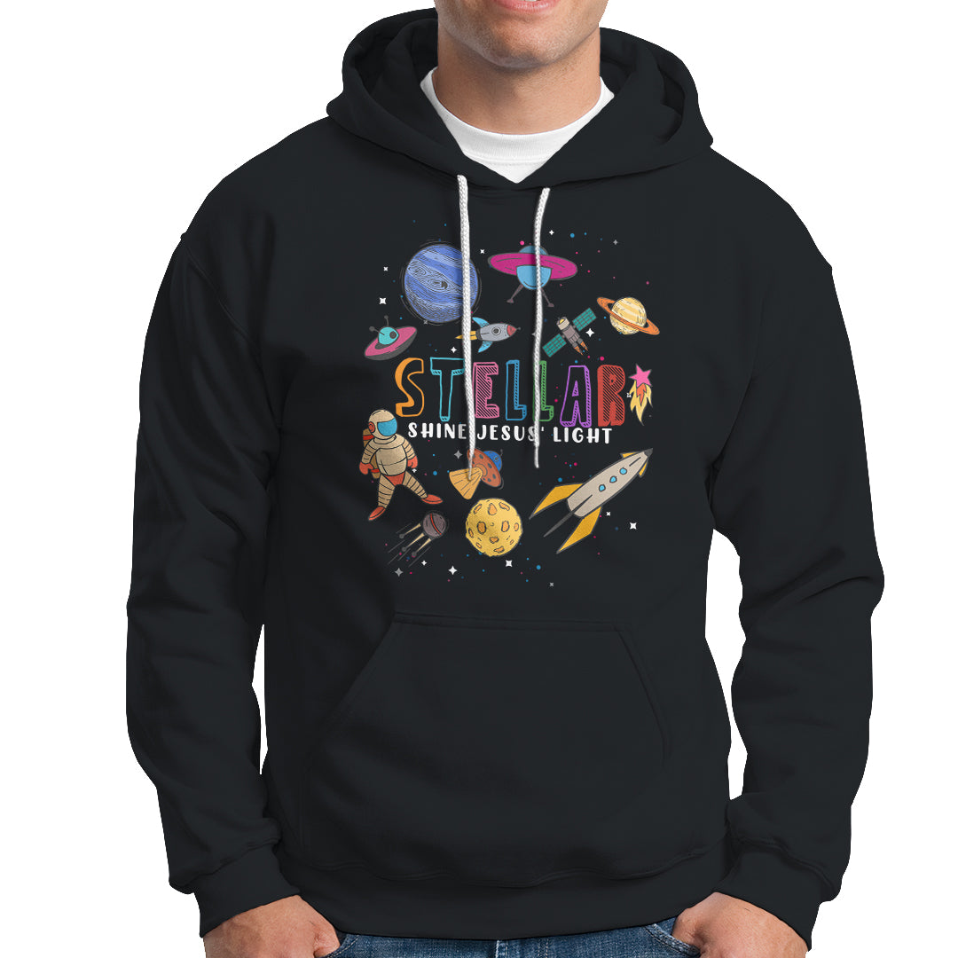 VBS Stellar Hoodie Stellar VBS Shine Jesus Light Vacation Bible School Space - Wonder Print Shop