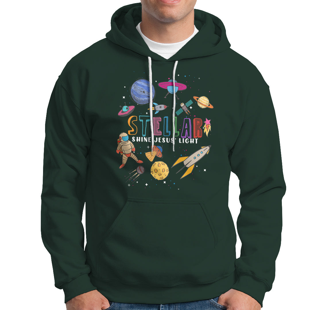 VBS Stellar Hoodie Stellar VBS Shine Jesus Light Vacation Bible School Space - Wonder Print Shop