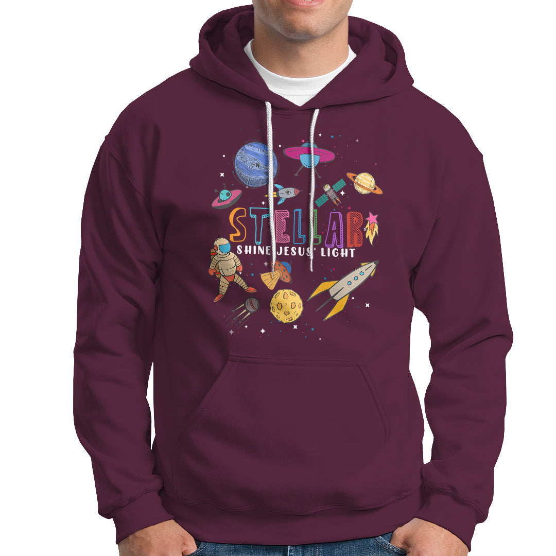 VBS Stellar Hoodie Stellar VBS Shine Jesus Light Vacation Bible School Space - Wonder Print Shop