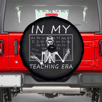Funny Skeleton Teacher Spare Tire Cover In My Teaching Era Back To School