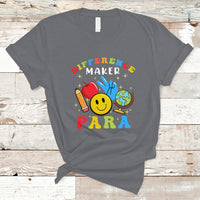 Teacher T Shirt Difference Maker Para Teacher Paraprofessional Paraeducator T-Shirt, Back To School Shirt, Gift For Teacher, Teaching - Wonder Print Shop