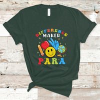 Teacher T Shirt Difference Maker Para Teacher Paraprofessional Paraeducator T-Shirt, Back To School Shirt, Gift For Teacher, Teaching - Wonder Print Shop