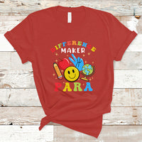 Teacher T Shirt Difference Maker Para Teacher Paraprofessional Paraeducator T-Shirt, Back To School Shirt, Gift For Teacher, Teaching - Wonder Print Shop