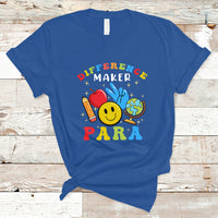 Teacher T Shirt Difference Maker Para Teacher Paraprofessional Paraeducator T-Shirt, Back To School Shirt, Gift For Teacher, Teaching - Wonder Print Shop
