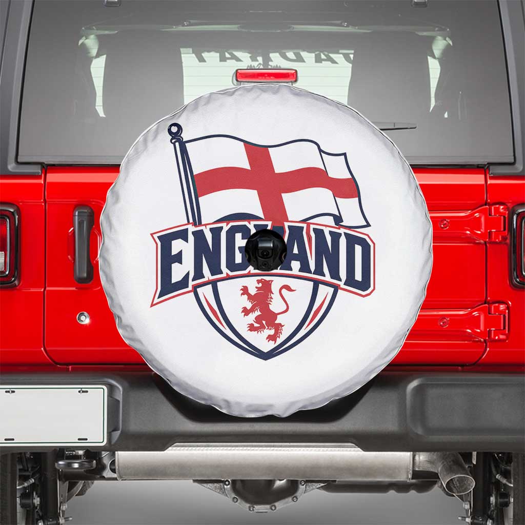 England Patriotic Crest St George Cross Flag Graphic Spare Tire Cover English Lion Crest Heritage Pride Souvenir