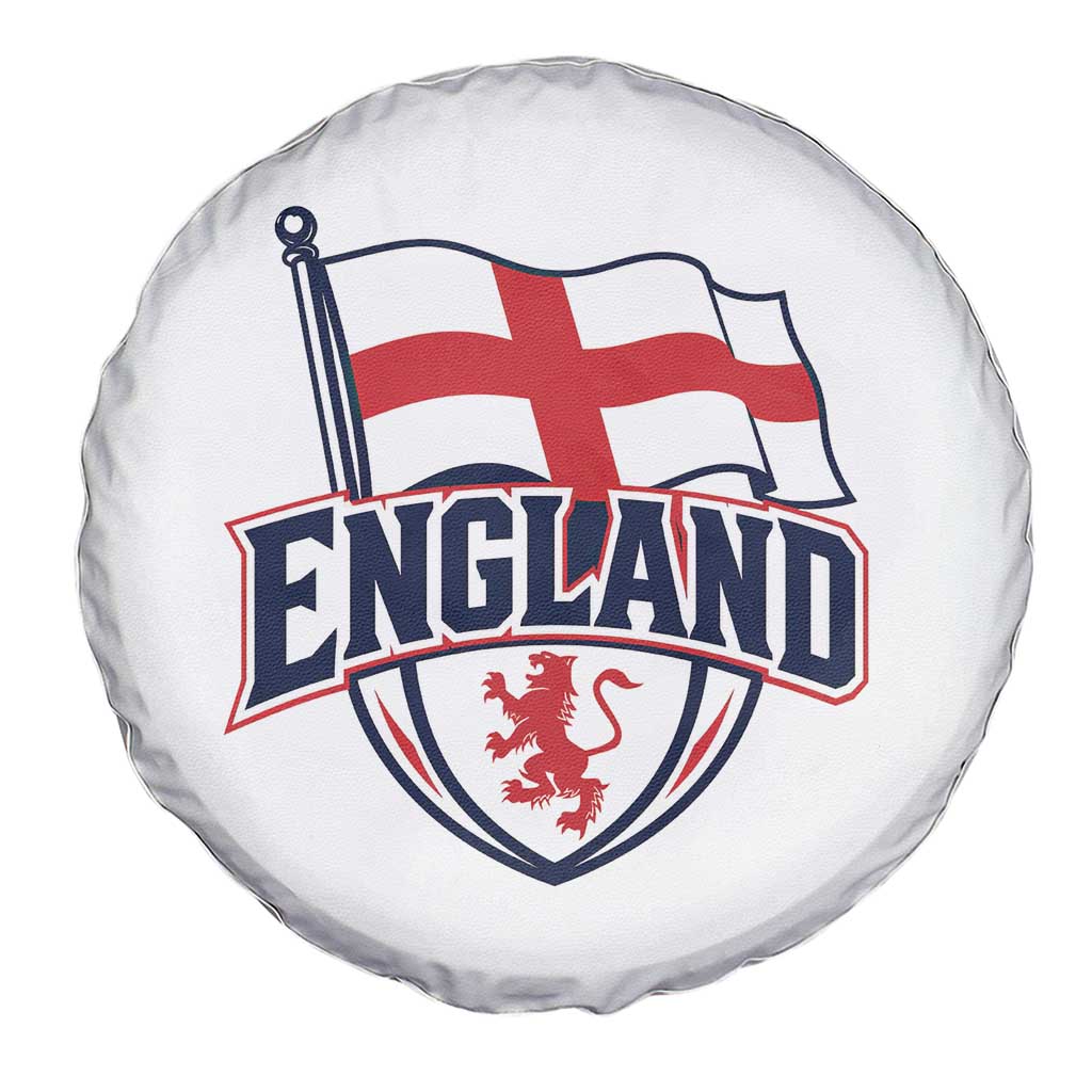 England Patriotic Crest St George Cross Flag Graphic Spare Tire Cover English Lion Crest Heritage Pride Souvenir