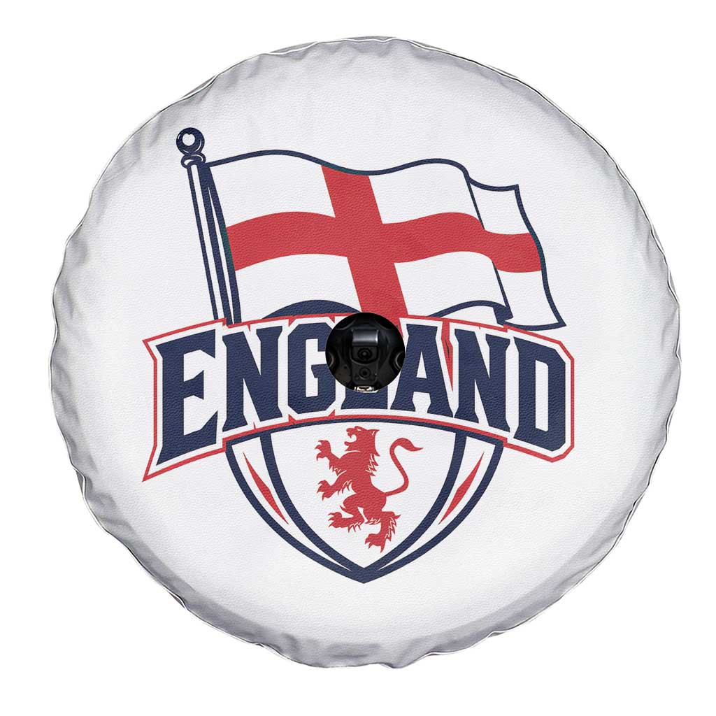 England Patriotic Crest St George Cross Flag Graphic Spare Tire Cover English Lion Crest Heritage Pride Souvenir