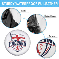 England Patriotic Crest St George Cross Flag Graphic Spare Tire Cover English Lion Crest Heritage Pride Souvenir