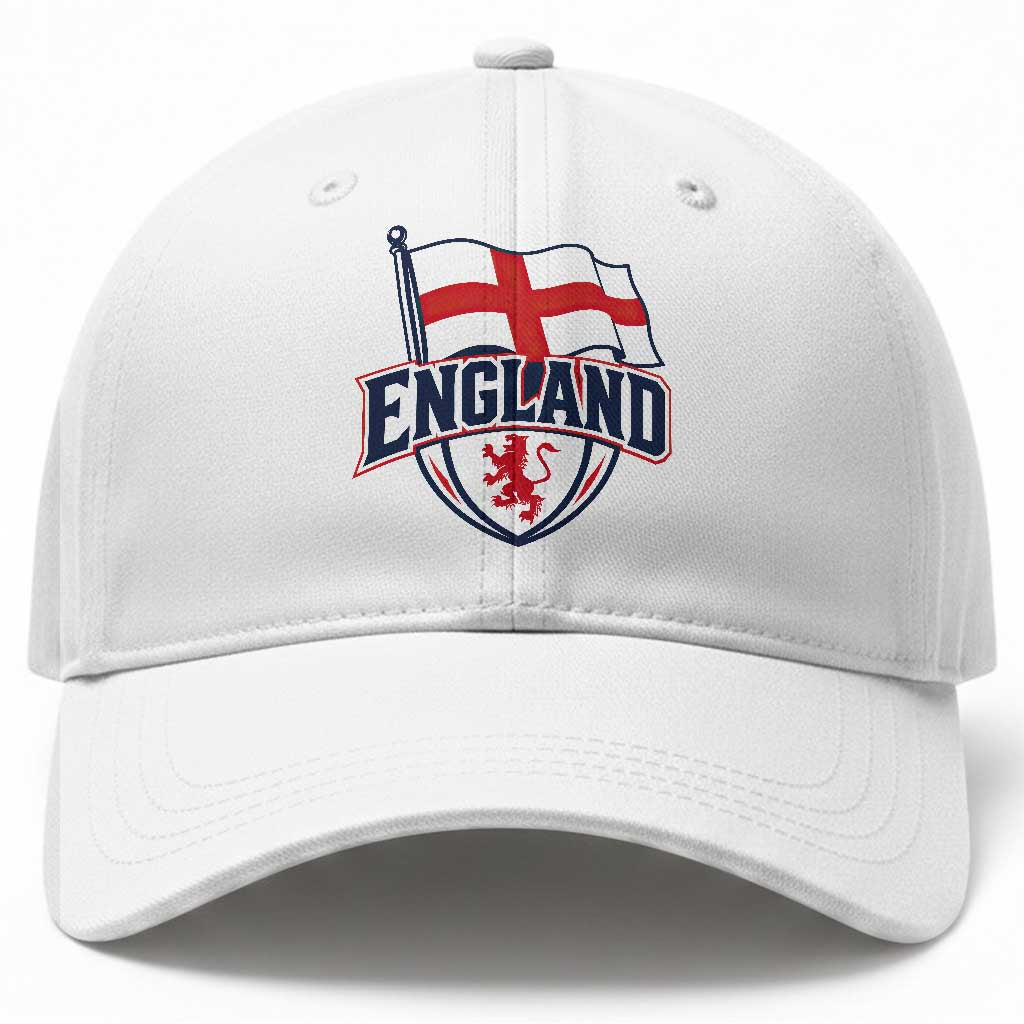 England Patriotic Crest St George Cross Flag Graphic Baseball Cap English Lion Crest Heritage Pride Souvenir