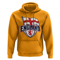 England Patriotic Crest St George Cross Flag Graphic Hoodie English Lion Crest Heritage Pride Souvenir