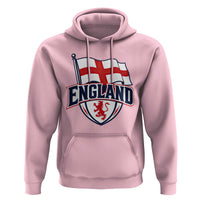 England Patriotic Crest St George Cross Flag Graphic Hoodie English Lion Crest Heritage Pride Souvenir