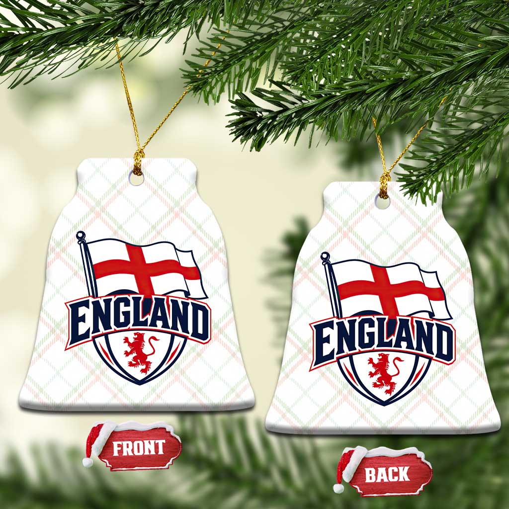 England Patriotic Crest St George Cross Flag Graphic Ceramic Ornament English Lion Crest Heritage Pride Souvenir
