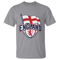 England Patriotic Crest St George Cross Flag Graphic T Shirt English Lion Crest Heritage Pride Souvenir
