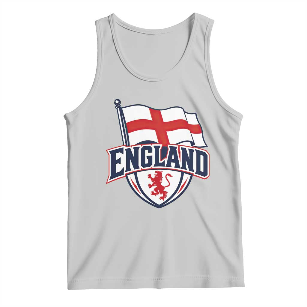 England Patriotic Crest St George Cross Flag Graphic Tank Top English Lion Crest Heritage Pride Souvenir