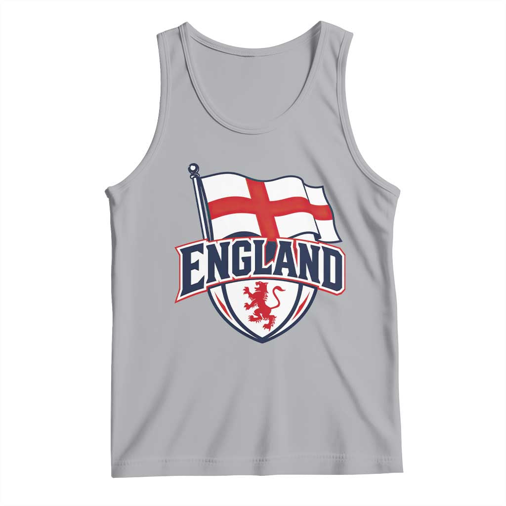 England Patriotic Crest St George Cross Flag Graphic Tank Top English Lion Crest Heritage Pride Souvenir
