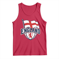 England Patriotic Crest St George Cross Flag Graphic Tank Top English Lion Crest Heritage Pride Souvenir
