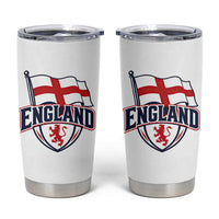 England Patriotic Crest St George Cross Flag Graphic Tumbler Cup English Lion Crest Heritage Pride Souvenir