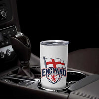 England Patriotic Crest St George Cross Flag Graphic Tumbler Cup English Lion Crest Heritage Pride Souvenir