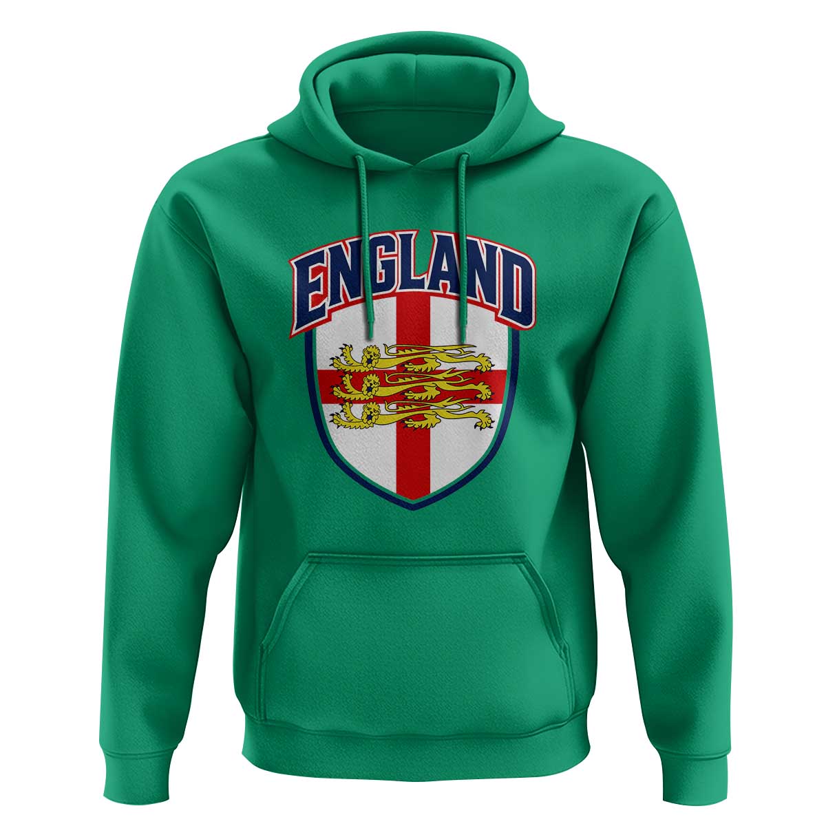 England Flag Lion Crest St George Cross Shield Crest Hoodie Vintage Patriotic English Sport Fan Graphic