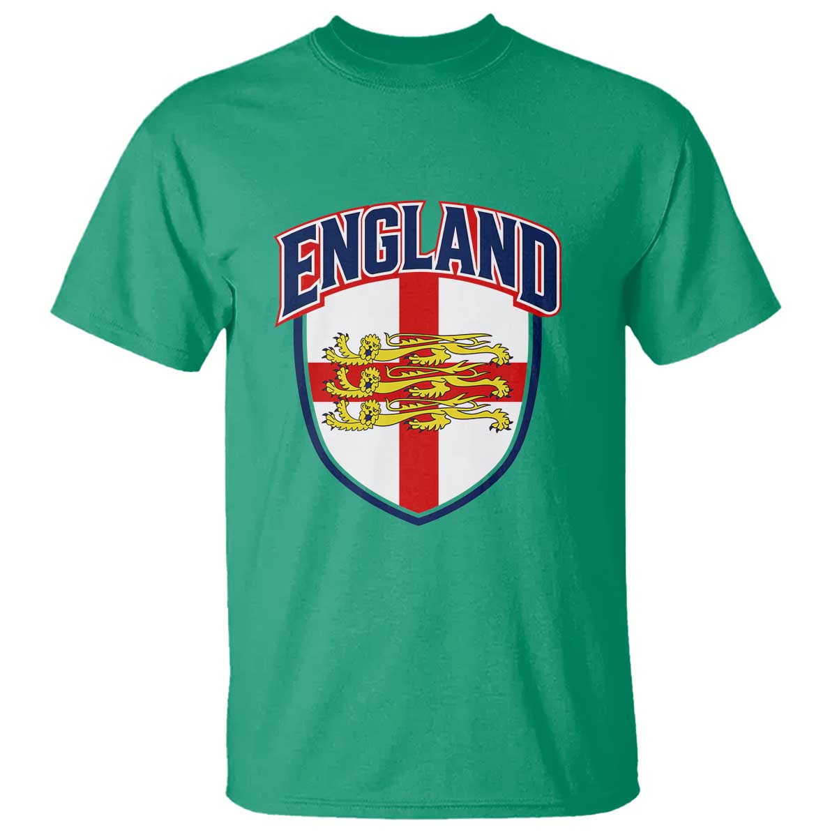 England Flag Lion Crest St George Cross Shield Crest T Shirt Vintage Patriotic English Sport Fan Graphic