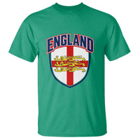 England Flag Lion Crest St George Cross Shield Crest T Shirt Vintage Patriotic English Sport Fan Graphic