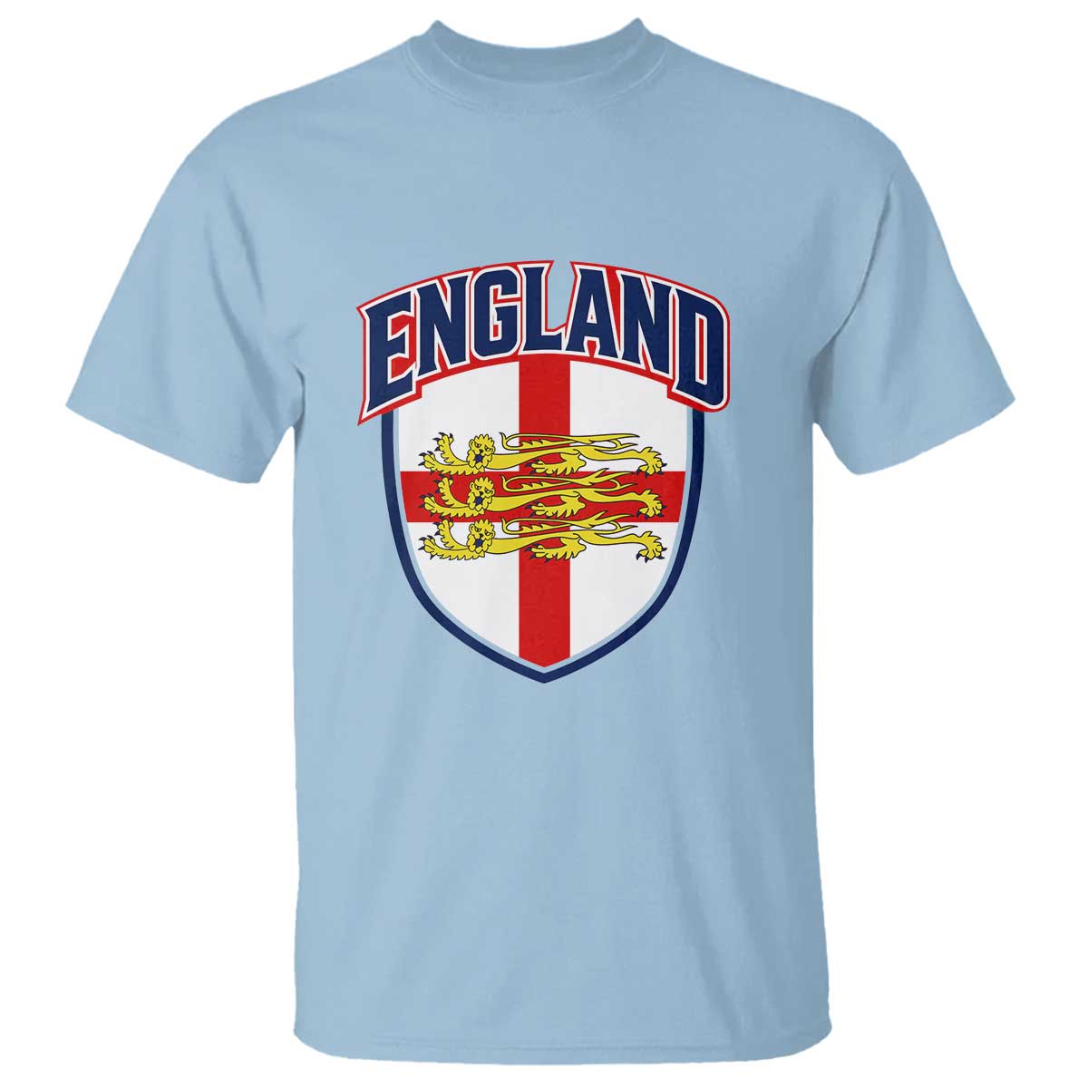 England Flag Lion Crest St George Cross Shield Crest T Shirt Vintage Patriotic English Sport Fan Graphic