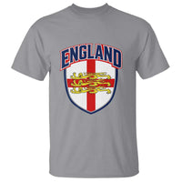 England Flag Lion Crest St George Cross Shield Crest T Shirt Vintage Patriotic English Sport Fan Graphic