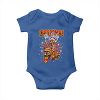 Christmas In July Tung Tung Tung TTT Sahur Cursed Meme Baby Onesie Funny Ironic Tropical Summer Hawaiian Holiday Surreal