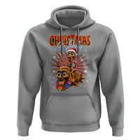 Christmas In July Tung Tung Tung TTT Sahur Cursed Meme Hoodie Funny Ironic Tropical Summer Hawaiian Holiday Surreal