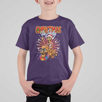Christmas In July Tung Tung Tung TTT Sahur Cursed Meme T Shirt For Kid Funny Ironic Tropical Summer Hawaiian Holiday Surreal