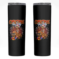 Christmas In July Tung Tung Tung TTT Sahur Cursed Meme Skinny Tumbler Funny Ironic Tropical Summer Hawaiian Holiday Surreal
