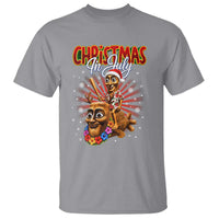 Christmas In July Tung Tung Tung TTT Sahur Cursed Meme T Shirt Funny Ironic Tropical Summer Hawaiian Holiday Surreal