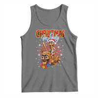 Christmas In July Tung Tung Tung TTT Sahur Cursed Meme Tank Top Funny Ironic Tropical Summer Hawaiian Holiday Surreal