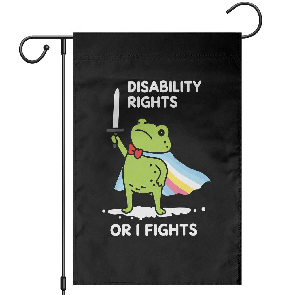 Funny Frog Disability Pride Flag Warrior Garden Flag Disability Rights Or I Fights