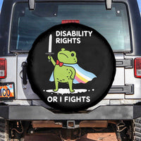 Funny Frog Disability Pride Flag Warrior Spare Tire Cover Disability Rights Or I Fights