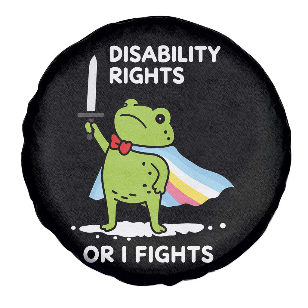 Funny Frog Disability Pride Flag Warrior Spare Tire Cover Disability Rights Or I Fights