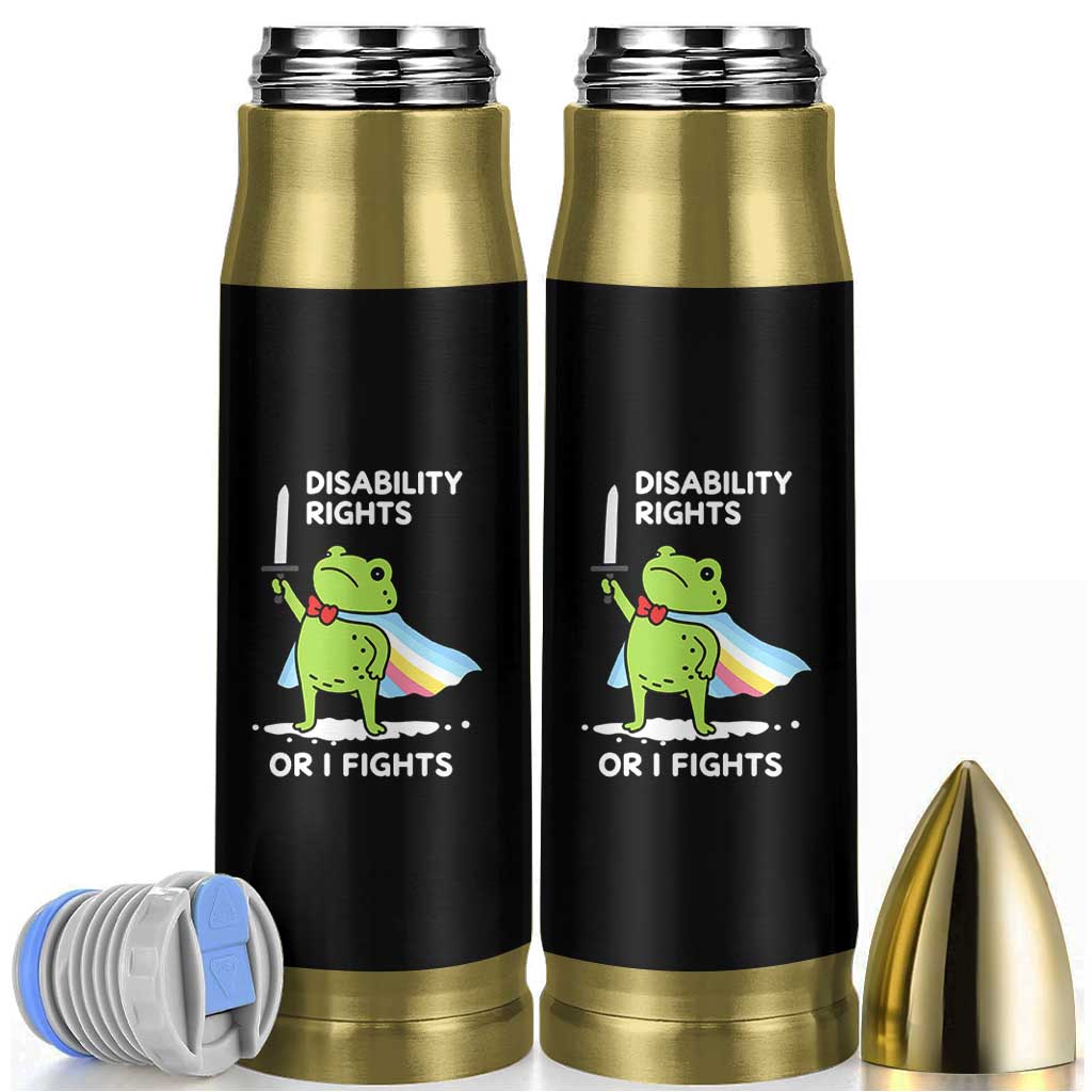 Funny Frog Disability Pride Flag Warrior Bullet Tumbler Disability Rights Or I Fights
