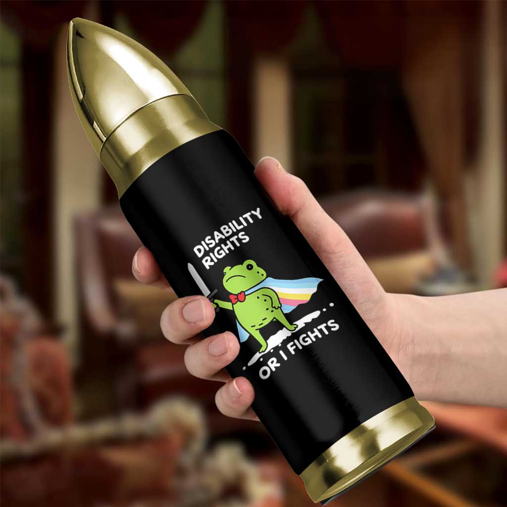 Funny Frog Disability Pride Flag Warrior Bullet Tumbler Disability Rights Or I Fights