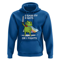 Funny Frog Disability Pride Flag Warrior Hoodie Disability Rights Or I Fights
