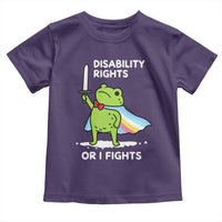 Funny Frog Disability Pride Flag Warrior Toddler T Shirt Disability Rights Or I Fights