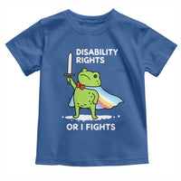 Funny Frog Disability Pride Flag Warrior Toddler T Shirt Disability Rights Or I Fights