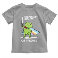 Funny Frog Disability Pride Flag Warrior Toddler T Shirt Disability Rights Or I Fights