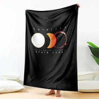 Spain Total Solar Eclipse 2026 Totality Throw Blanket Espana Travel Souvenir Astronomy Geek Gift