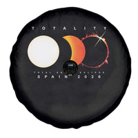 Spain Total Solar Eclipse 2026 Totality Spare Tire Cover Espana Travel Souvenir Astronomy Geek Gift