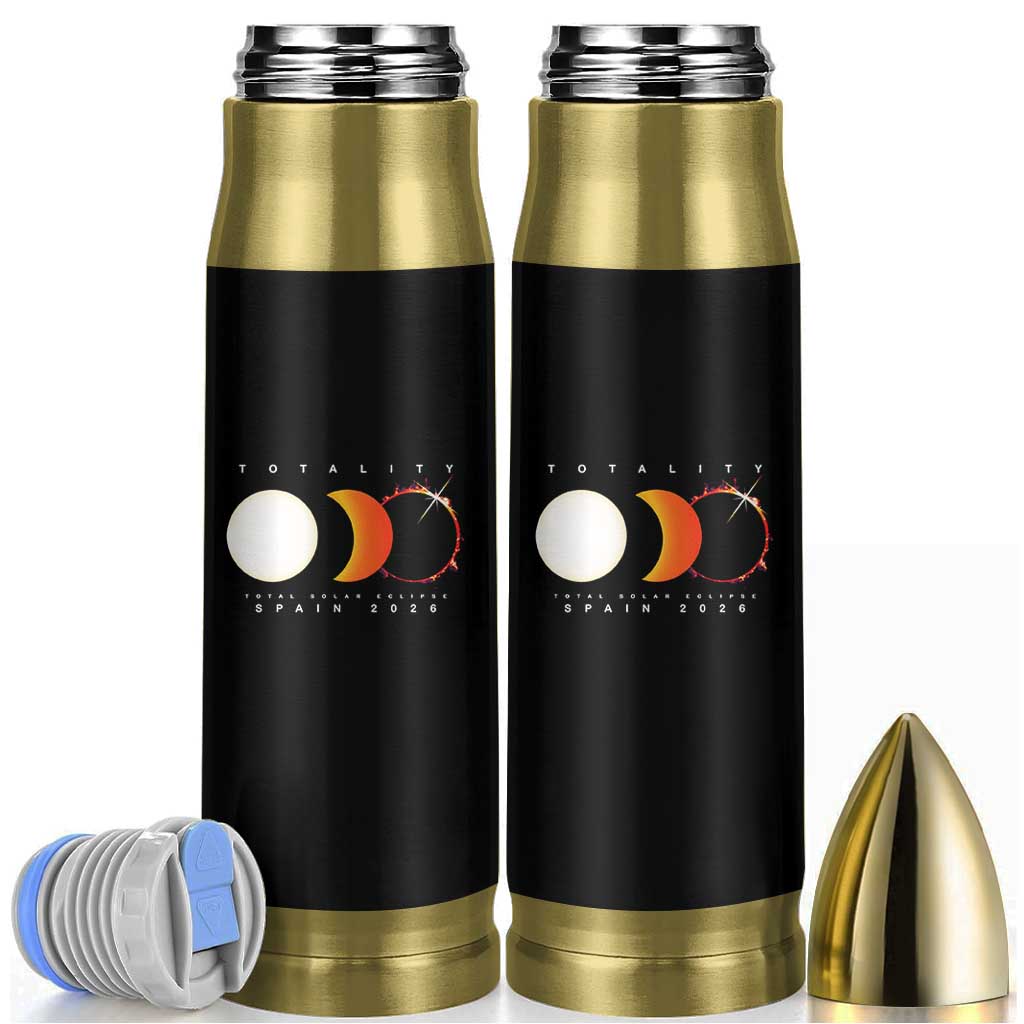 Spain Total Solar Eclipse 2026 Totality Bullet Tumbler Espana Travel Souvenir Astronomy Geek Gift