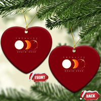 Spain Total Solar Eclipse 2026 Totality Ceramic Ornament Espana Travel Souvenir Astronomy Geek Gift