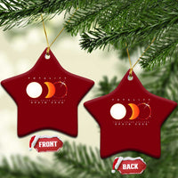 Spain Total Solar Eclipse 2026 Totality Ceramic Ornament Espana Travel Souvenir Astronomy Geek Gift