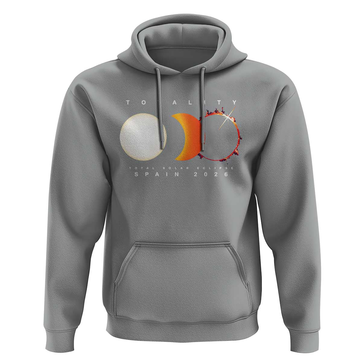 Spain Total Solar Eclipse 2026 Totality Hoodie Espana Travel Souvenir Astronomy Geek Gift