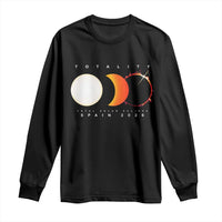 Spain Total Solar Eclipse 2026 Totality Long Sleeve Shirt Espana Travel Souvenir Astronomy Geek Gift
